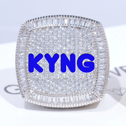 CUSTOM LETTER 3D ICED RING