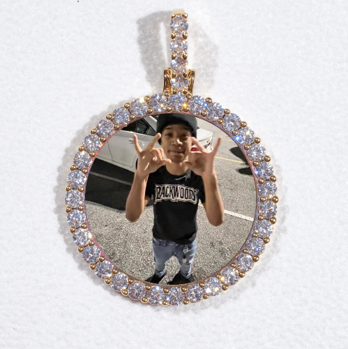 3D CIRCLE CUSTOM PICTURE PENDANT SMALL SIZE