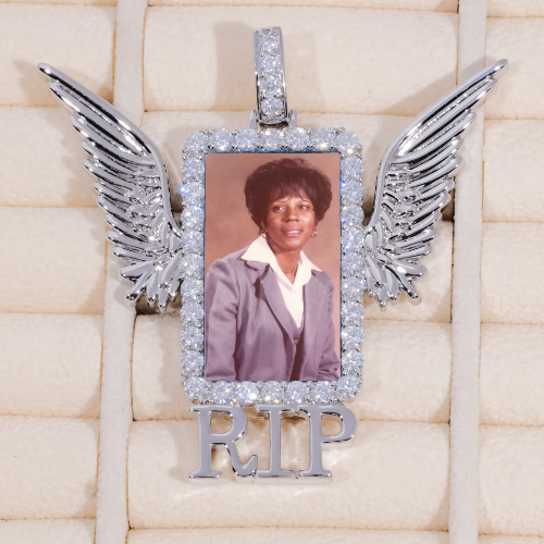 RIP WING 3D CUSTOM PICTURE PENDANT