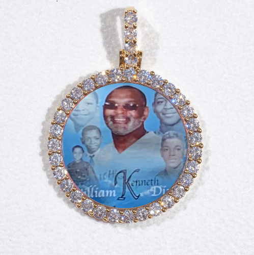3D CIRCLE CUSTOM PICTURE PENDANT SMALL SIZE