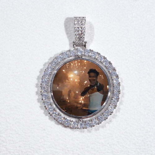 3D Spinning 2-Faced Custom Picture Pendant