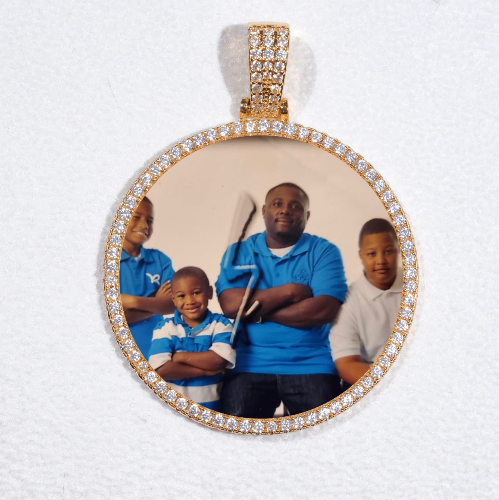 MEDIUM 3D CIRCLE CUSTOM PICTURE PENDANT