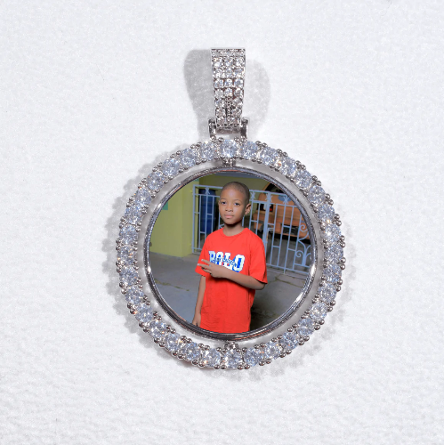 3D Spinning 2-Faced Custom Picture Pendant