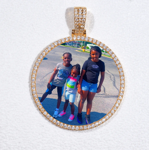 MEDIUM 3D CIRCLE CUSTOM PICTURE PENDANT