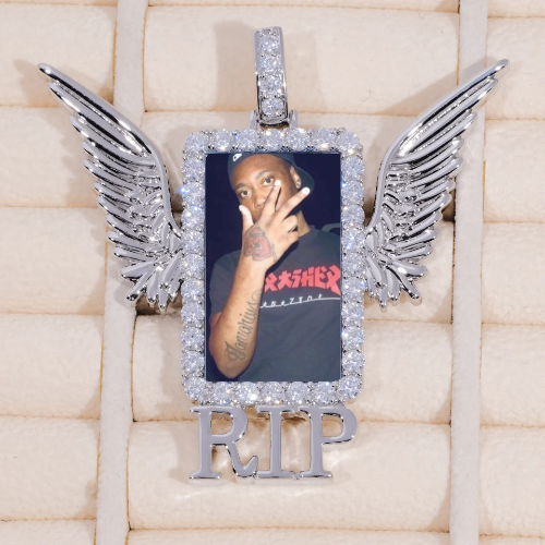 RIP WING 3D CUSTOM PICTURE PENDANT