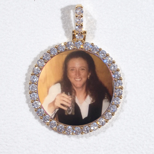 3D CIRCLE CUSTOM PICTURE PENDANT SMALL SIZE