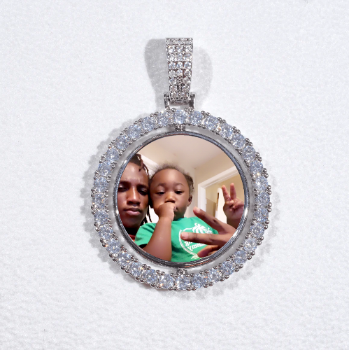 3D Spinning 2-Faced Custom Picture Pendant
