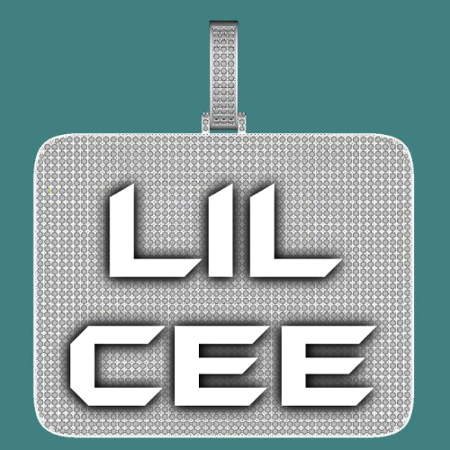 CUSTOM LETTER NECKLACE 3D BIG SQUARE