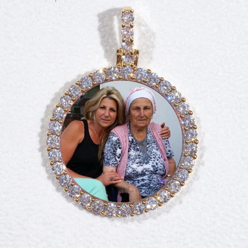 3D CIRCLE CUSTOM PICTURE PENDANT SMALL SIZE
