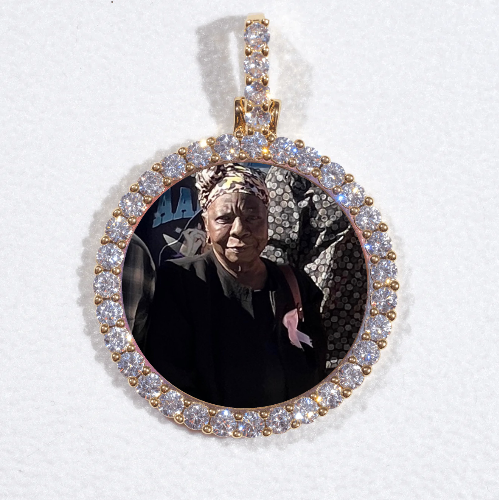 3D CIRCLE CUSTOM PICTURE PENDANT SMALL SIZE