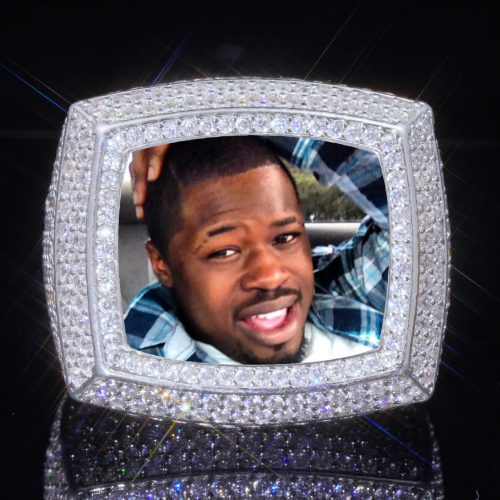 3D CUSTOM PICTURE ICED RING