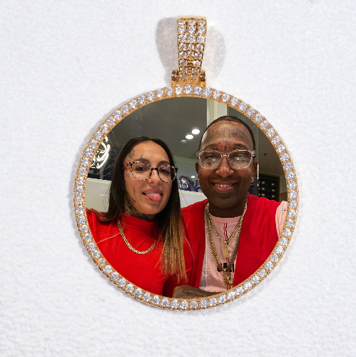 MEDIUM 3D CIRCLE CUSTOM PICTURE PENDANT