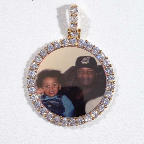 3D CIRCLE CUSTOM PICTURE PENDANT SMALL SIZE