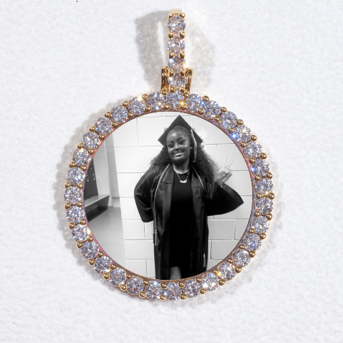 3D CIRCLE CUSTOM PICTURE PENDANT SMALL SIZE