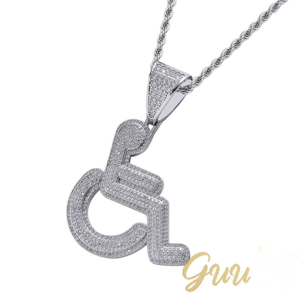18K Gold-Plated Disabled Sign Necklace - The GUU Shop