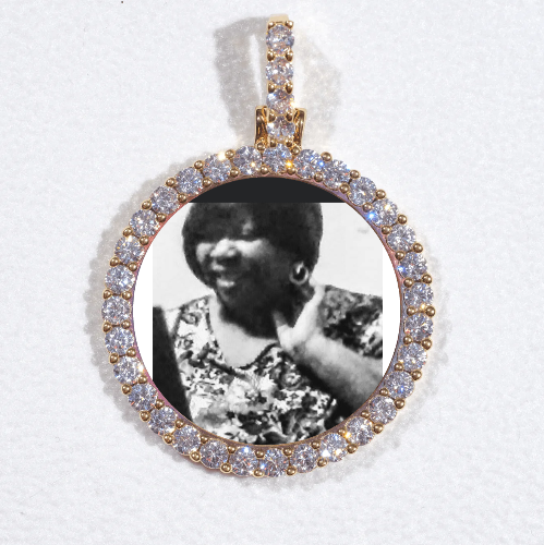 3D CIRCLE CUSTOM PICTURE PENDANT SMALL SIZE