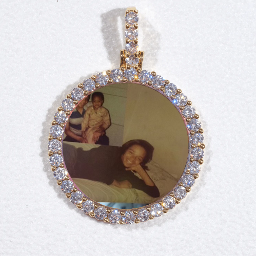 3D CIRCLE CUSTOM PICTURE PENDANT SMALL SIZE
