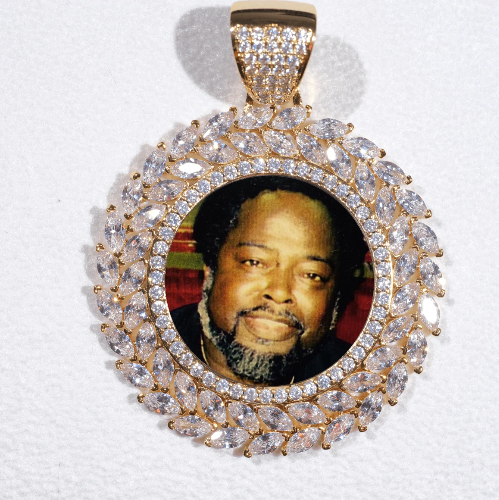 Large 3D Wheat Ear Custom Picture Pendant