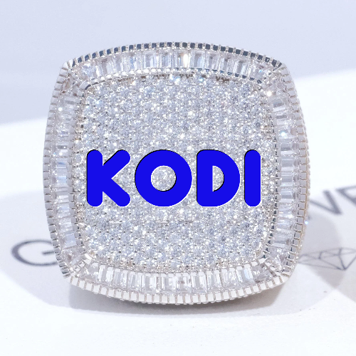 CUSTOM LETTER 3D ICED RING