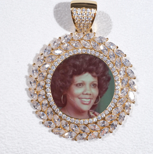 Large 3D Wheat Ear Custom Picture Pendant