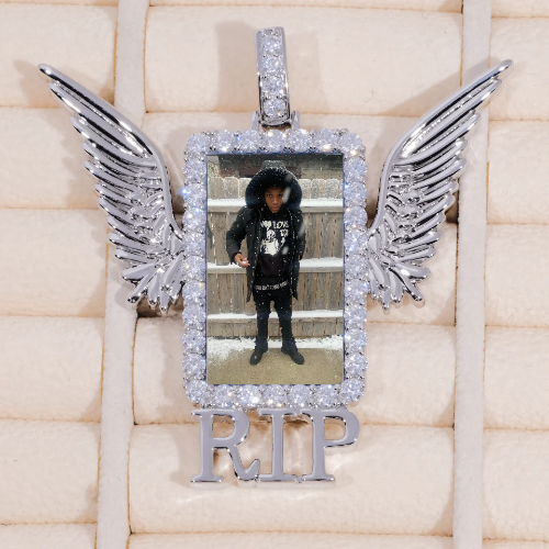 RIP WING 3D CUSTOM PICTURE PENDANT