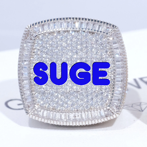 CUSTOM LETTER 3D ICED RING