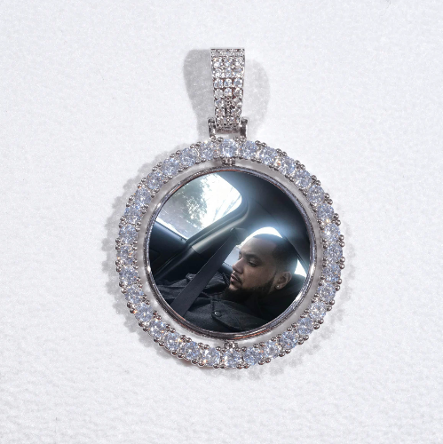 3D Spinning 2-Faced Custom Picture Pendant