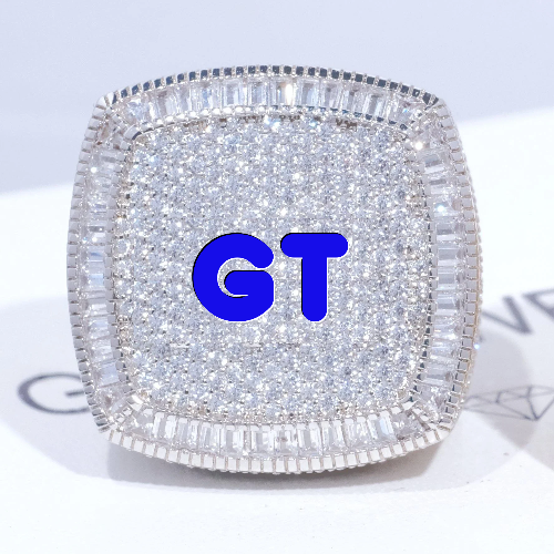 CUSTOM LETTER 3D ICED RING