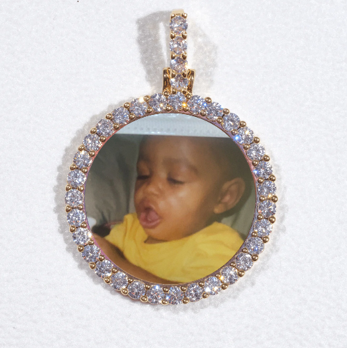 3D CIRCLE CUSTOM PICTURE PENDANT SMALL SIZE