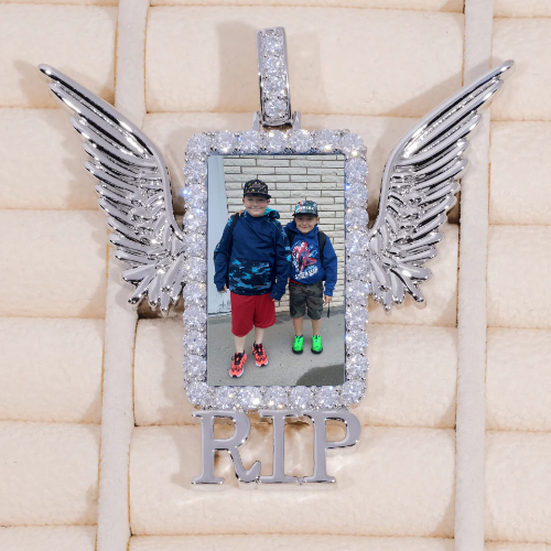 RIP WING 3D CUSTOM PICTURE PENDANT