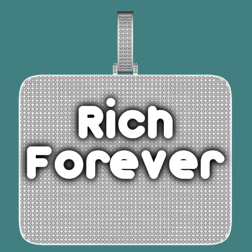 CUSTOM LETTER NECKLACE 3D BIG SQUARE