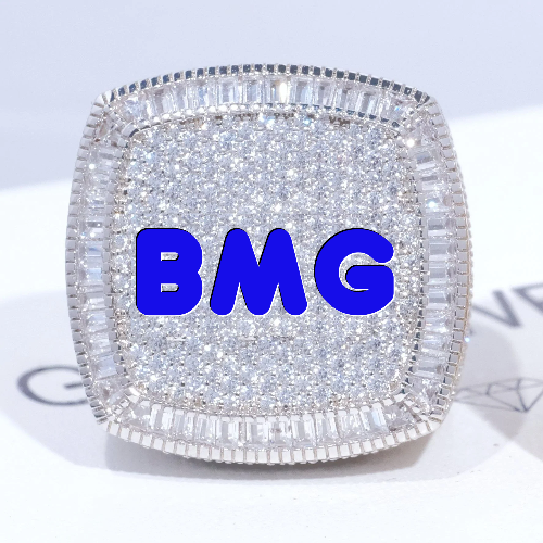 CUSTOM LETTER 3D ICED RING