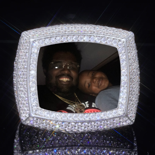 3D CUSTOM PICTURE ICED RING