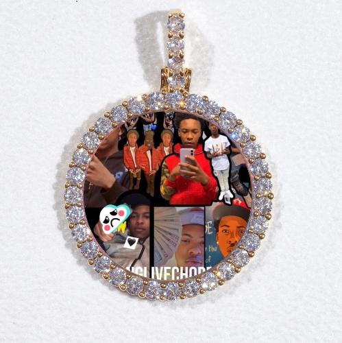 3D CIRCLE CUSTOM PICTURE PENDANT SMALL SIZE
