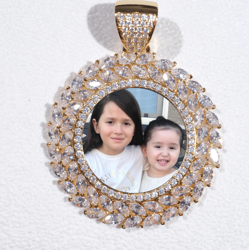 Large 3D Wheat Ear Custom Picture Pendant