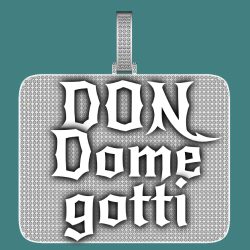 CUSTOM LETTER NECKLACE 3D BIG SQUARE
