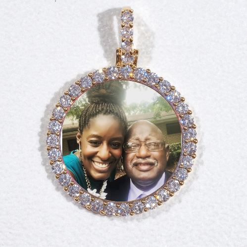 3D CIRCLE CUSTOM PICTURE PENDANT SMALL SIZE