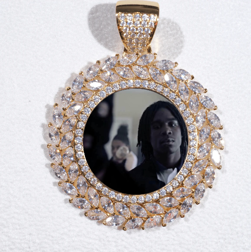 Large 3D Wheat Ear Custom Picture Pendant
