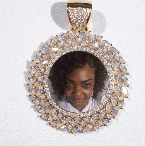 Large 3D Wheat Ear Custom Picture Pendant