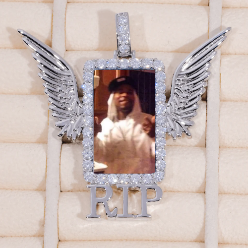 RIP WING 3D CUSTOM PICTURE PENDANT