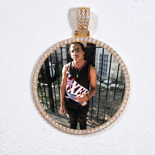 MEDIUM 3D CIRCLE CUSTOM PICTURE PENDANT