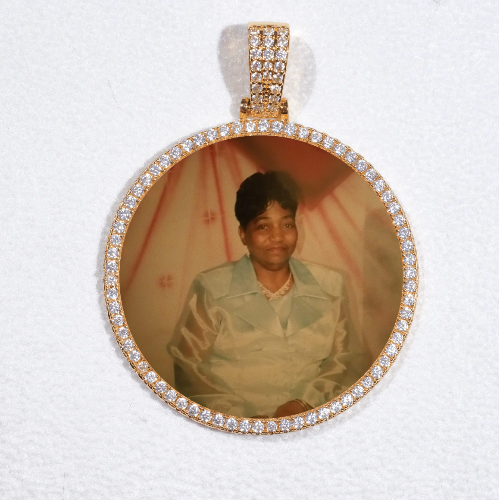 MEDIUM 3D CIRCLE CUSTOM PICTURE PENDANT