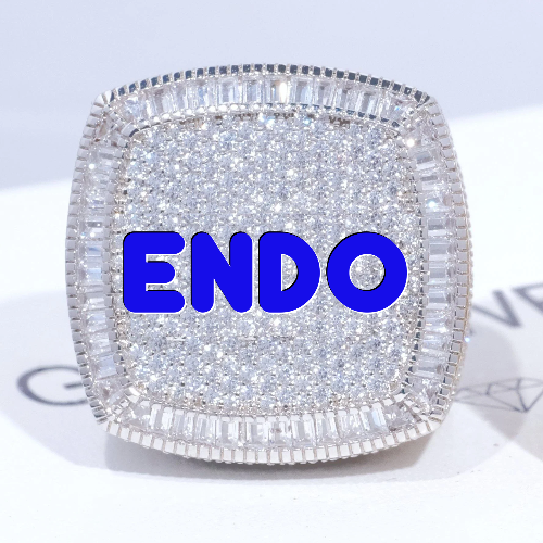 CUSTOM LETTER 3D ICED RING