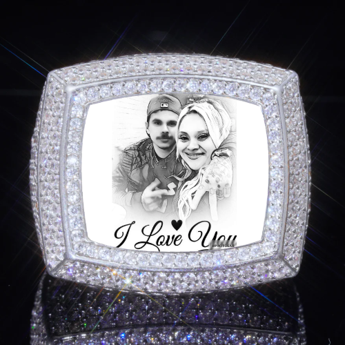 3D CUSTOM PICTURE ICED RING