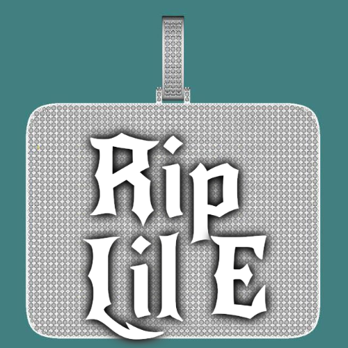 CUSTOM LETTER NECKLACE 3D BIG SQUARE