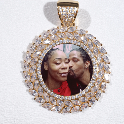 Large 3D Wheat Ear Custom Picture Pendant