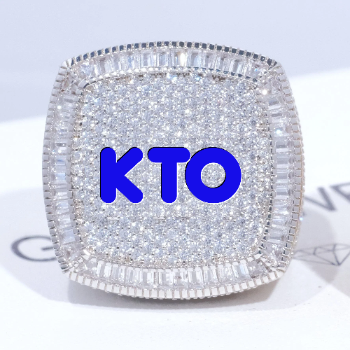CUSTOM LETTER 3D ICED RING