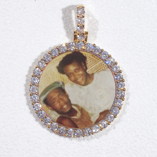 3D CIRCLE CUSTOM PICTURE PENDANT SMALL SIZE