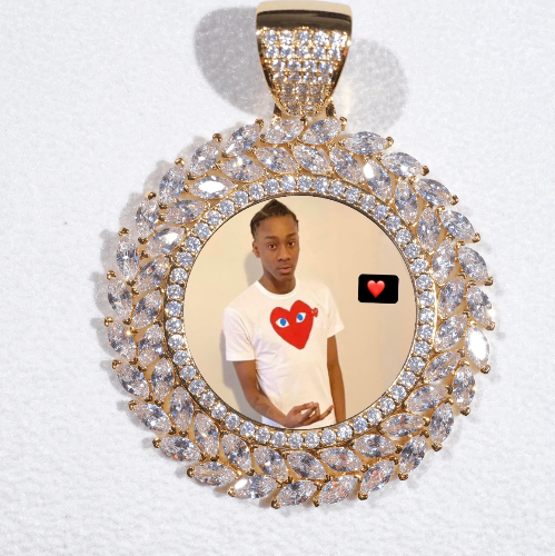 Large 3D Wheat Ear Custom Picture Pendant