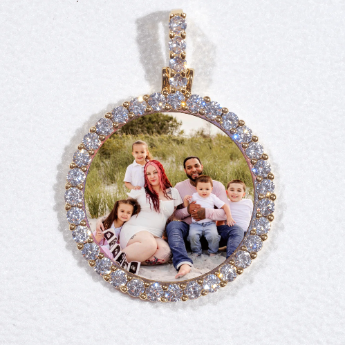 3D CIRCLE CUSTOM PICTURE PENDANT SMALL SIZE